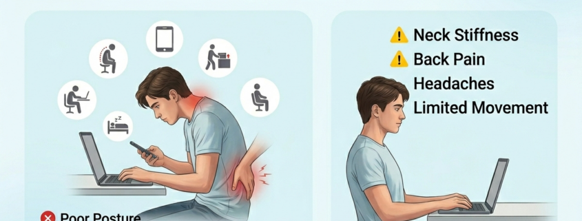 Causes of neck and lower back pain