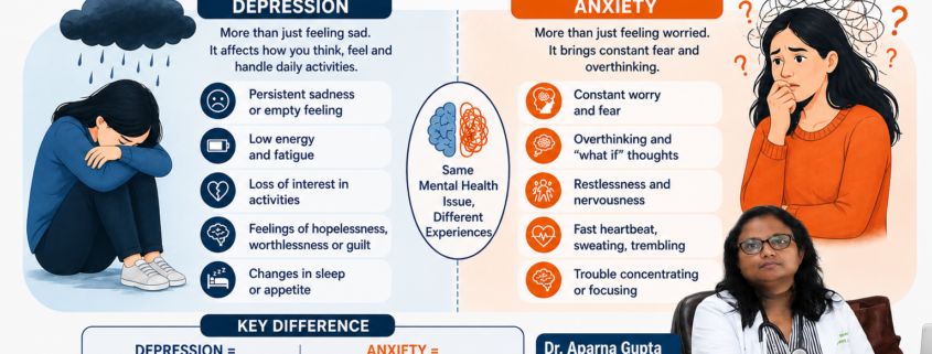 Depression vs Anxiety
